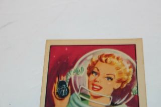 Vintage Space Patrol Space Nurse Trading Card Rice Chex Cereal Ralston 1950 ' s 3