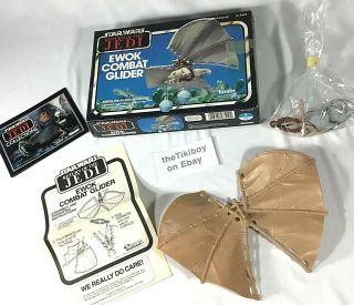 Vintage Star Wars Rotj Jedi Ewok Combat Glider Kenner In Box 1983