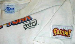 AUTHENTIC Vtg 1993 PATRICK EWING NY Knicks Salem Sportswear COMIC Shirt L jersey 2