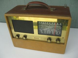 Vtg Sonora Model 502 2 - Band Shortwave Tube Radio In And