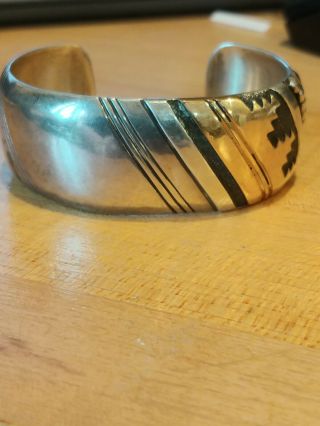 Thomas Singer Old Pawn Vintage Navajo Sterling Cuff Bracelet & Earrings 2