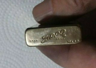 Rare Vintage 10k Gold Filled Etched Zippo Lighter 4