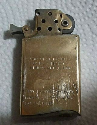 Rare Vintage 10k Gold Filled Etched Zippo Lighter 6