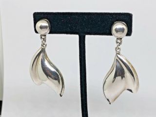 Vtg - Taxco 925 Sterling Silver Dangle Earrings (ta - 95) Mexico 732