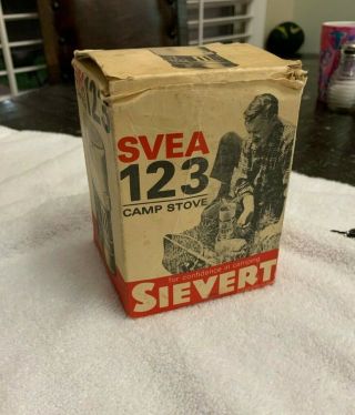 Vintage Sievert Svea 123 Camp Stove
