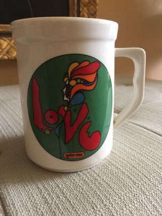 Peter Max Love China Mug Cup Vintage