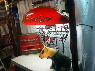 Vintage Rare 1986/88 Spuds Mackenzie Dog Bud Light Up Bar Lamp -
