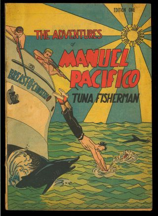 Adventures Of Manuel Pacifico 1 Rare Not In Guide Giveaway Comic 1950 Vg,