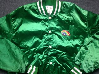 Vtg Nos Hawaii Rainbow Warriors Satin Jacket Xl 90s 80s Varsity Starter Jersey