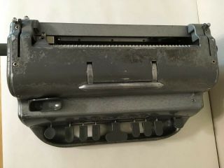 Vintage David Abraham Perkins Brailler Braille Machine Typewriter With Case 4