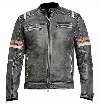 Cafe Racer Distressed Black Men 