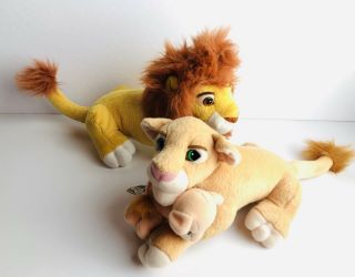 Disney Lion King Simbas Pride Family Simba Nala Baby Kiara Plush Vtg 1998 Mattel