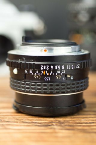 Vintage Pentax K1000 35mm SLR Film Camera w/ 2 Lenses - S/H 7