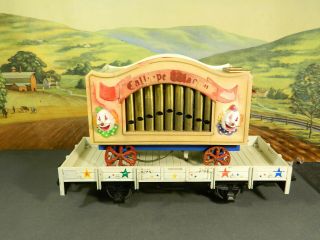 G Scale Rare Old Vintage Lgb Circus Train Circus Calliope Wagon & Flatcar