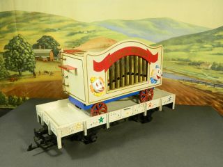 G Scale RARE Old Vintage LGB Circus Train CIRCUS CALLIOPE WAGON & FLATCAR 2