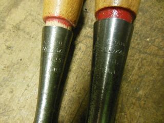 vintage Stanley Handyman H1251 bevel edge socket chisel old wood carving tool 5