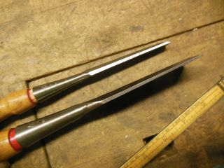 vintage Stanley Handyman H1251 bevel edge socket chisel old wood carving tool 8