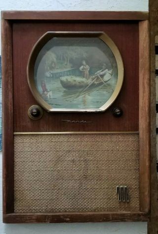 Rare Vintage Motorola Model Television Frame (face Only) 29 1/2 " X 21 ".
