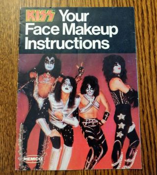 Kiss 1978 Remco Makeup Kit Instruction Booklet - Official Vintage Aucoin