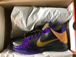 Nike Zoom Kobe 5 V Lakers Away Del Sol 386429 - 071 Size 11 Ds Rare
