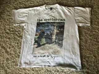 Vintage 1995 The Cranberries Concert T - Shirt No Need To Argue Tour - L 5