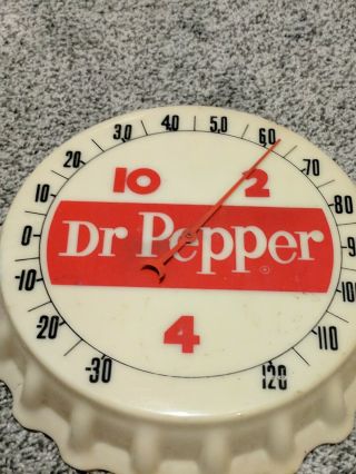 vintage Dr Pepper bottle cap 10 2 4 thermometer 2