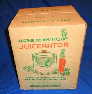 Vintage Acme Supreme Juicerator Juicer In The Box Factory