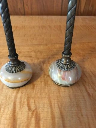 Set of 2 Vintage Onyx Retail Earring Display Stands 3