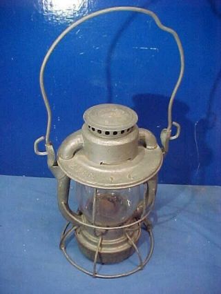 Vintage Lehigh Valley Railroad Dietz Lantern W Clear Globe