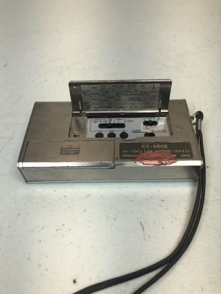 Rare Vintage Sharp Ct - 660e Elsi Quartz Talking Time Desk Alarm Clock