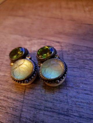 Lovely Vintage STEPHEN DWECK Sterling Clip Earrings 8