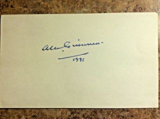 Alec Guinness Rare Signed Card Guaranteed Authentic Star Wars Make Offer