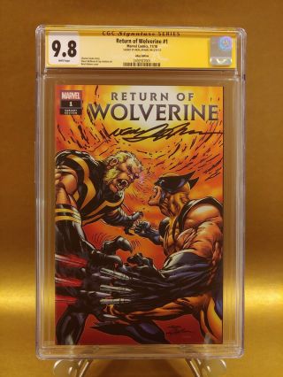 Return Of Wolverine 1 2018 Cgc 9.  8 Ss Signed Neal Adams Ebay Variant Rare