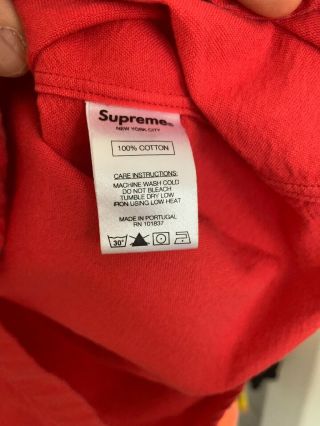 Supreme Button Up Pocket Box Logo Red XL Guns Cherry Vintage Rare 5