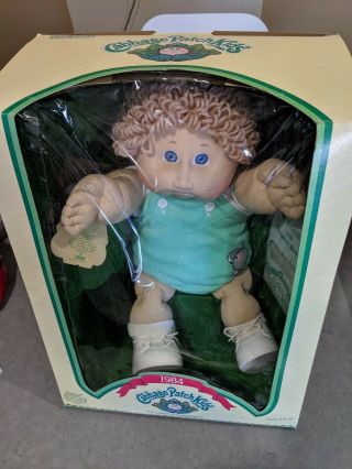 1984 Cpk Vintage Cabbage Patch Kids Blonde Boy