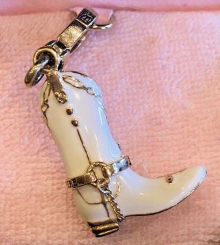 RARE & RETIRED JUICY COUTURE WHITE COWBOY BOOT CHARM 2