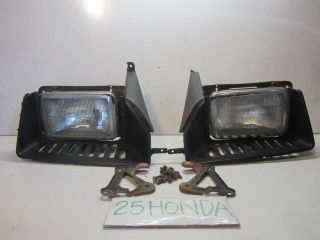 1984 - 1987 Honda Crx Si Recessed Headlight Set Up Oem Rare 1500 S 1g Cr - X