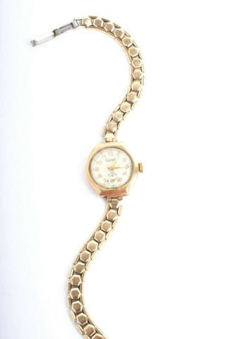 Vintage Ladies 9ct Gold Everite Swiss 15 Jewels Watch