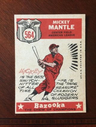 1959 TOPPS MICKEY MANTLE ALL STAR BASEBALL CARD NO MAJOR CREASES - VINTAGE 2