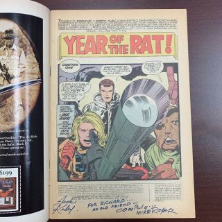 KAMANDI THE LAST BOY ON EARTH 2 Signed By JACK KIRBY And Mike Royer Rare 3