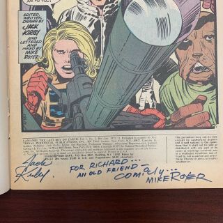 KAMANDI THE LAST BOY ON EARTH 2 Signed By JACK KIRBY And Mike Royer Rare 4
