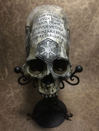 Real Human Skull Display Stand / Skeleton Vintage Medical Real Halloween 5