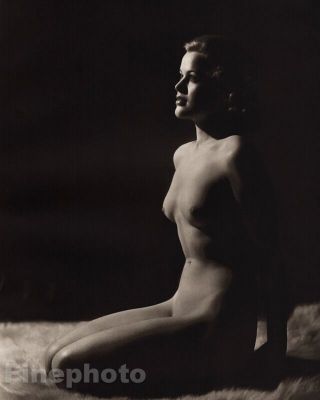 1939 Vintage Large Art Deco Female Nude Woman England Photo Gravure John Everard