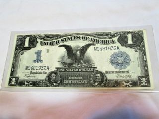 1899 $1 Silver Certificate Large Size Note Crisp Uncirculated Rare Us Note.