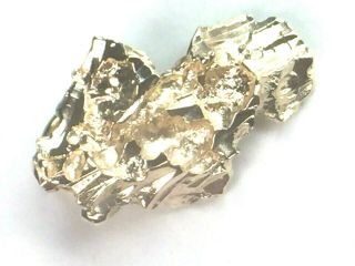 Cool 14k Yellow Gold Nugget 3d Charm Pendant.  2.  1gm.