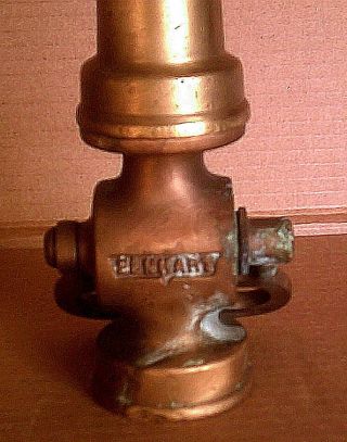 Vintage Solid Brass Fire Hose Nozzle,  CHIEF,  