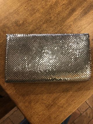 Whiting And Davis Silver Toned Mesh Wallet