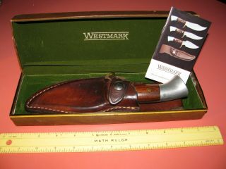 Vintage Westmark (western) Model 703 Hunting Knife W/ Box And Guide