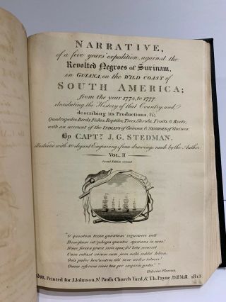 PRINTED 1813: Expedition Against the Revolted Negroes of Surinam - Rare 4