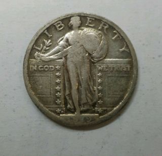 1919 D Standing Liberty Quarter 25c Denver Rare Key Date